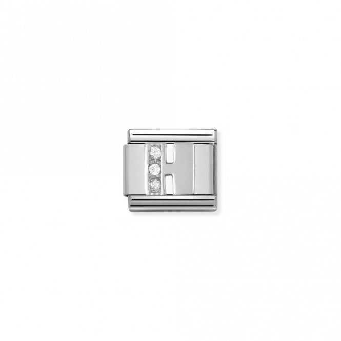 Classic CZ H Letter Charms