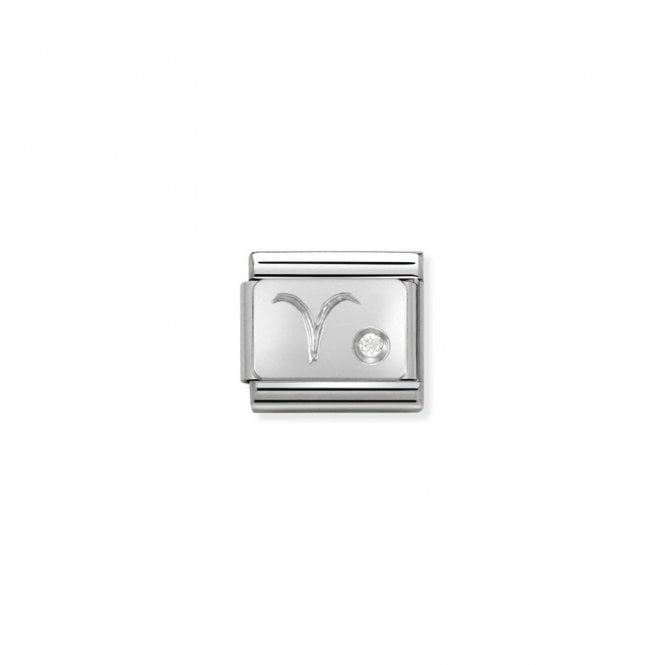 Classic Silver CZ Aries Zodiac Charms