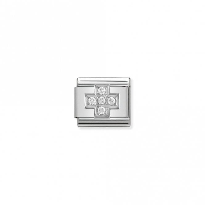 Classic Silver CZ Cross Faith & Religion Charms