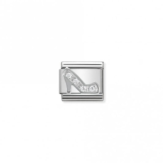 Classic Silver CZ Stiletto Fashion & Fun Charms