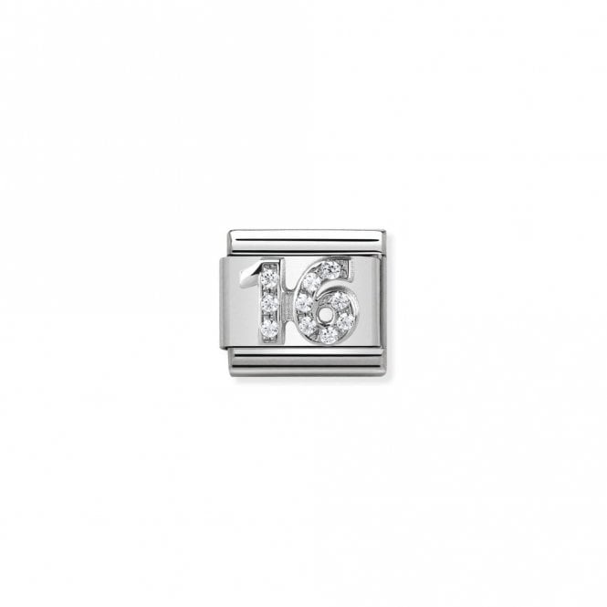 Classic Silver 16 Number Charms