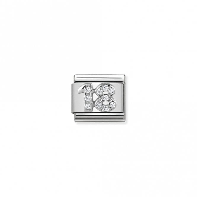 Classic Silver 18 Number Charms