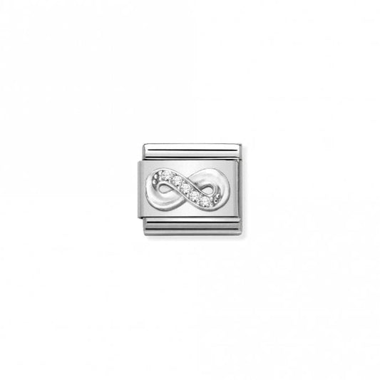 Classic Silver CZ Infinity Love & Hearts Charms