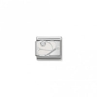 Classic Silver CZ White Butterfly Animal Charms