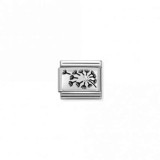 Classic Silver CZ Dandelion Flowers & Nature Charms