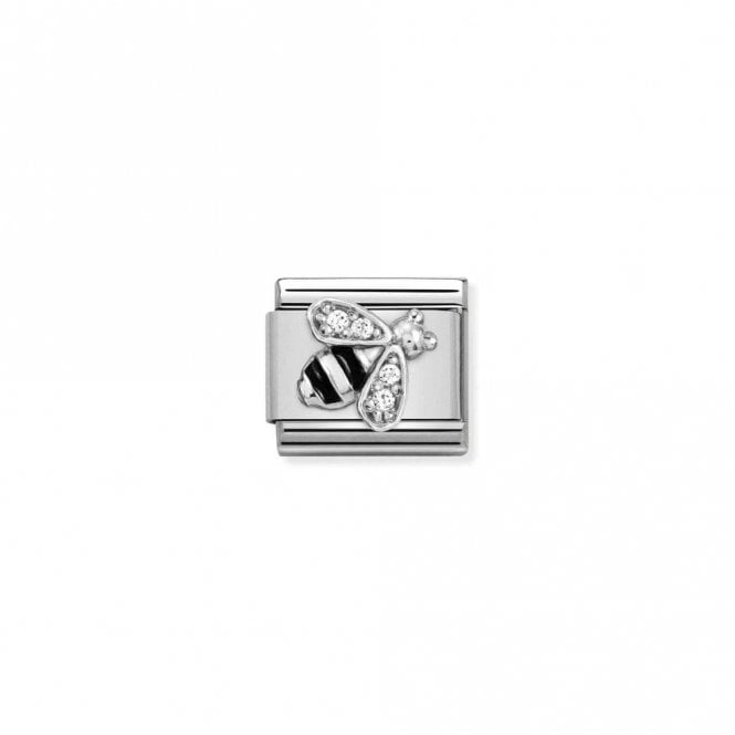 Nomination Silver CZ Bee Charms, 330321/02