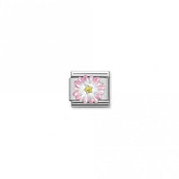 Classic Silver and Enamel Rose CZ Flowers & Nature Charms