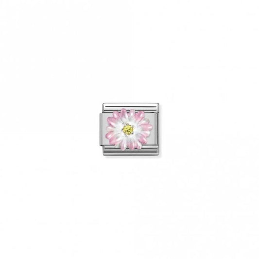 Classic Silver and Enamel Rose CZ Flowers & Nature Charms