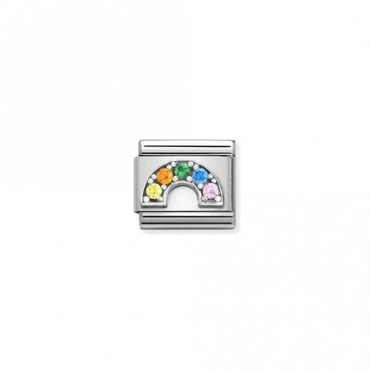 Classic Silver CZ Rainbow Fairytale & Fantasy Charms