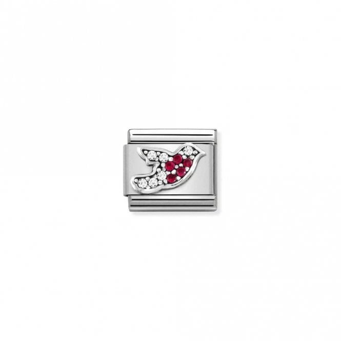 Classic Silver CZ Robin Animal Charms