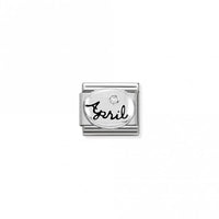 Classic Silver April Diamond Birthday & Birthstones Charms