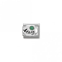 Classic Silver May Emerald Birthday & Birthstones Charms