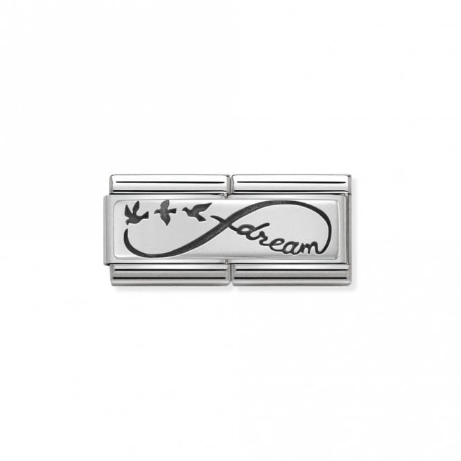 Silver Double Infinite Dream Love & Hearts Charms