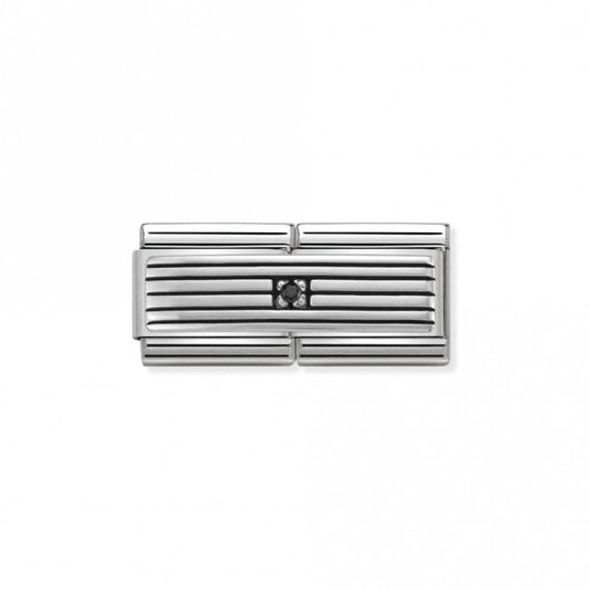 Silver and CZ Double Rows Fashion & Fun Charms
