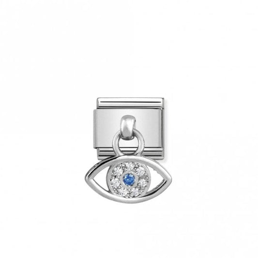 Classic Silver Greek Eye Good Luck Charms
