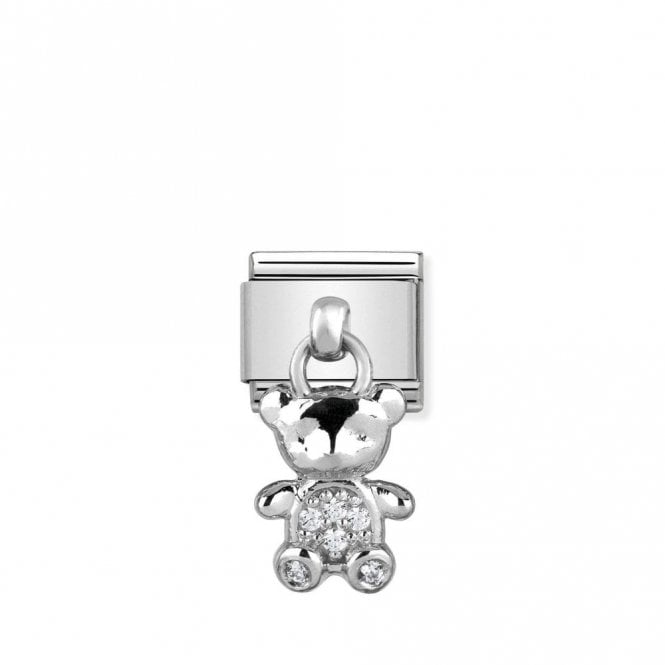 Classic Silver Teddy Bear Animal Charms