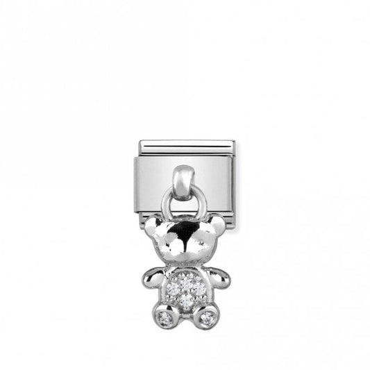 Classic Silver Teddy Bear Animal Charms