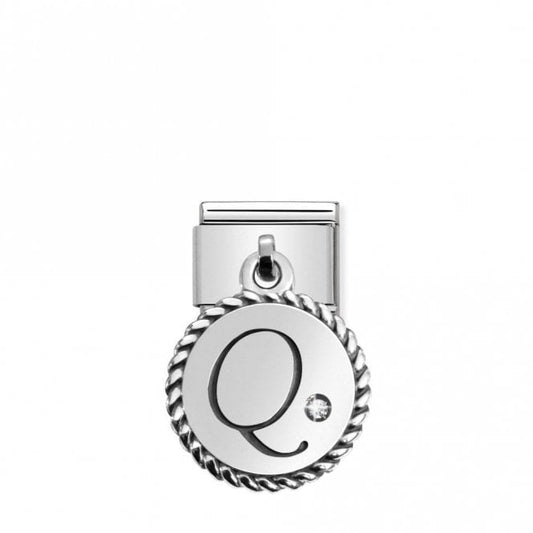 Silver Q Letter Charms