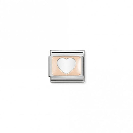 Classic Rose Gold Heart Love & Hearts Charms