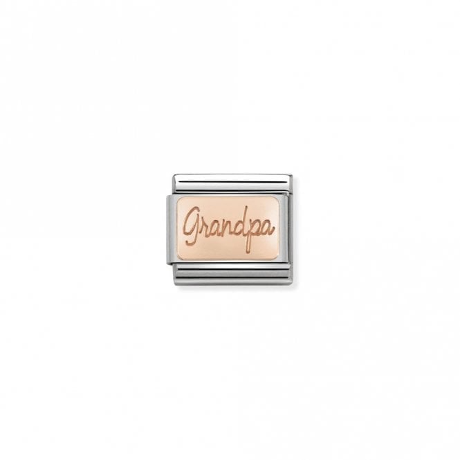 Classic Rose Gold Grandpa Friends & Family Charms