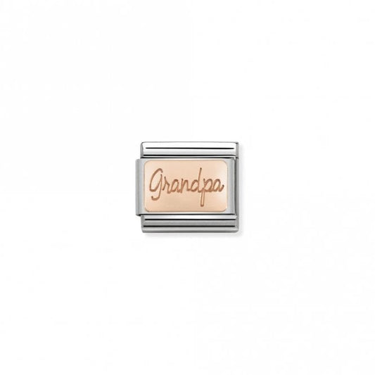 Classic Rose Gold Grandpa Friends & Family Charms