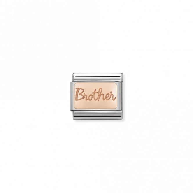 Classic Rose Gold Brother Friends & Family Charms