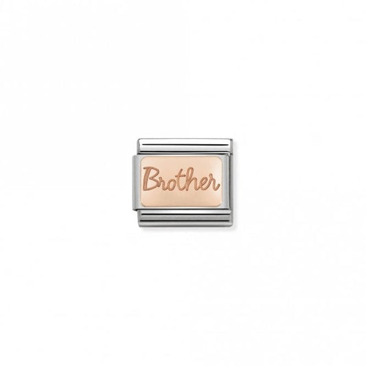 Classic Rose Gold Brother Friends & Family Charms