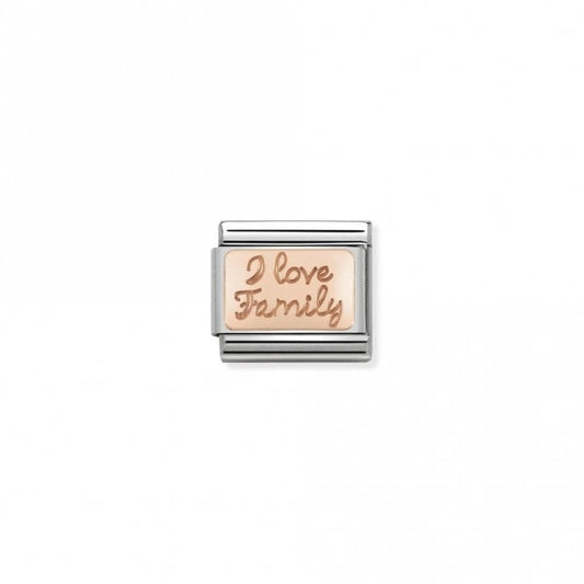 Classic Rose Gold I Love Family Friends & Family Charms