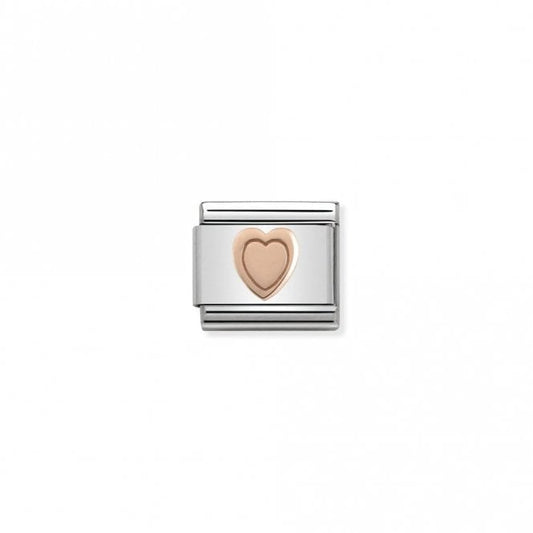 Classic Rose Gold Heart Love & Hearts Charms
