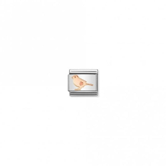 Classic Rose Gold Little Bird Animals Charms