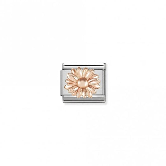 Classic Rose Gold Daisy Flowers & Nature Charms