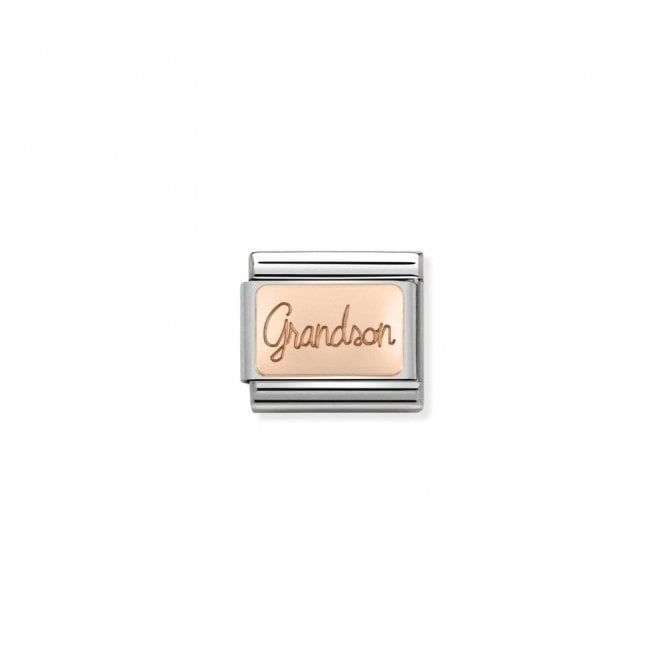 Classic Rose Gold Grandson Friends & Family Charms