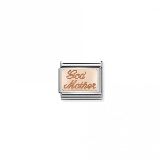 Nomination Classic Rose Gold God Mother Friends & Family Charm