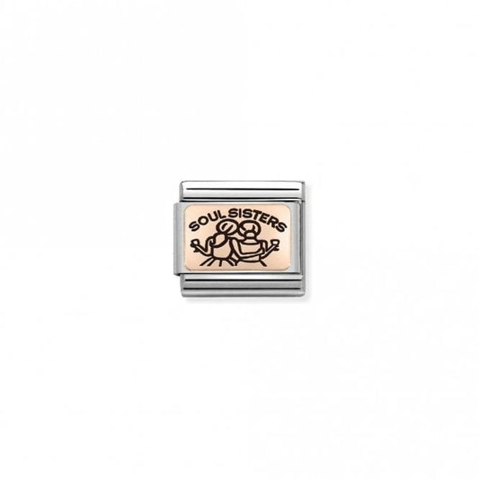 Nomination Classic Rose Gold Soul Sisters Friends & Family Charm
