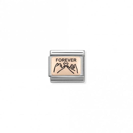 Classic Rose Gold Forever Hands Friends & Family Charms