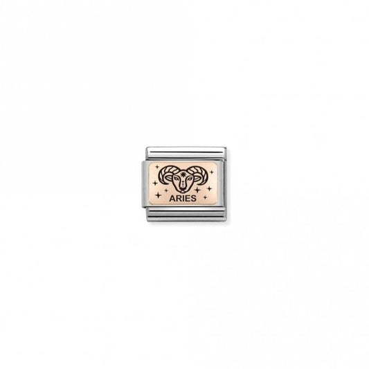Classic Rose Gold Star-Sign Aries Zodiac Charms