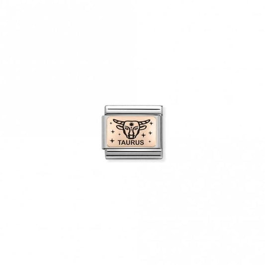 Classic Rose Gold Star-Sign Taurus Zodiac Charms