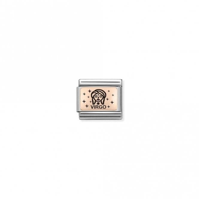 Classic Rose Gold Star-Sign Virgo Zodiac Charms