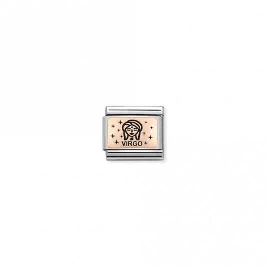Classic Rose Gold Star-Sign Virgo Zodiac Charms