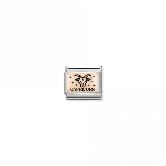 Classic Rose Gold Star-Sign Capricorn Zodiac Charms