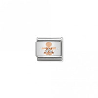 Classic Rose Gold CZ Little Girl Friends & Family Charms