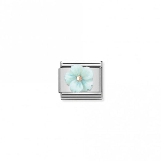 Classic Rose Gold Turquoise Mother Of Pearl Flowers & Nature Charms