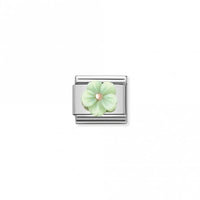 Classic Rose Gold Green Mother Of Pearl Flowers & Nature Charms