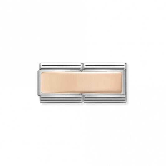 Classic Rose Gold Engravable Double Plate Charms