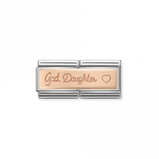 Rose Gold Double God Daughter Friends & Family Charms