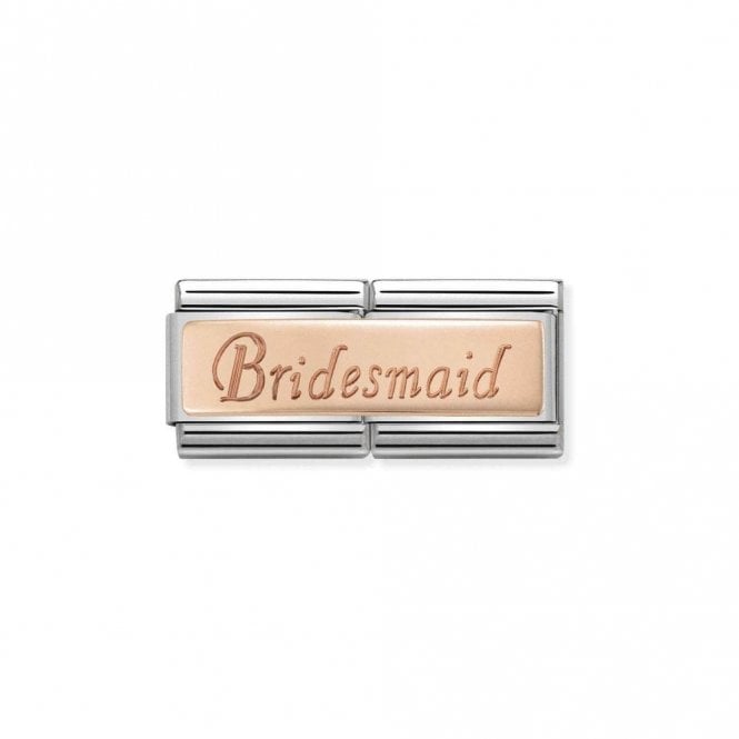 Rose Gold Double Bridesmaid Wedding & Anniversary Charms