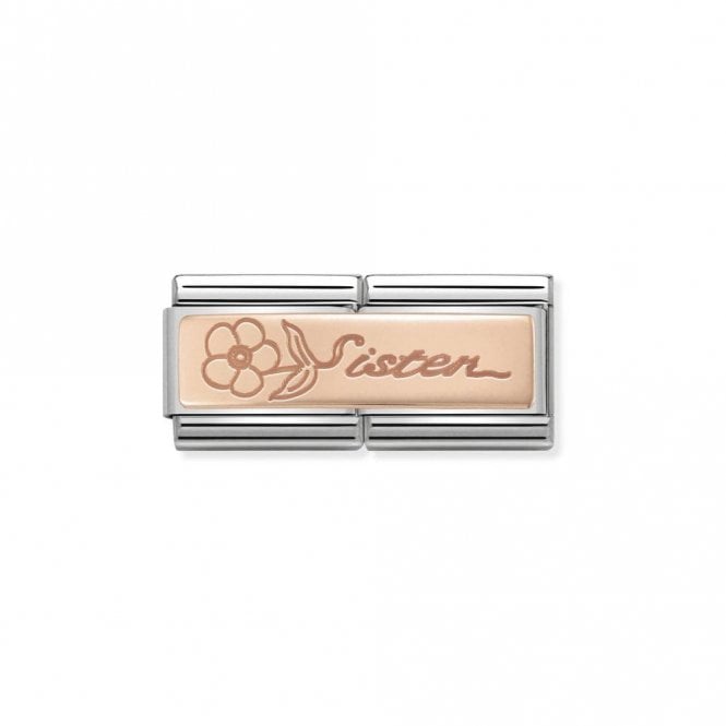 Rose Gold Double Sister with Flower Friends & Family Charms