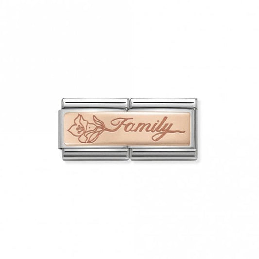 Rose Gold Double Family with Flower Friends & Family Charms