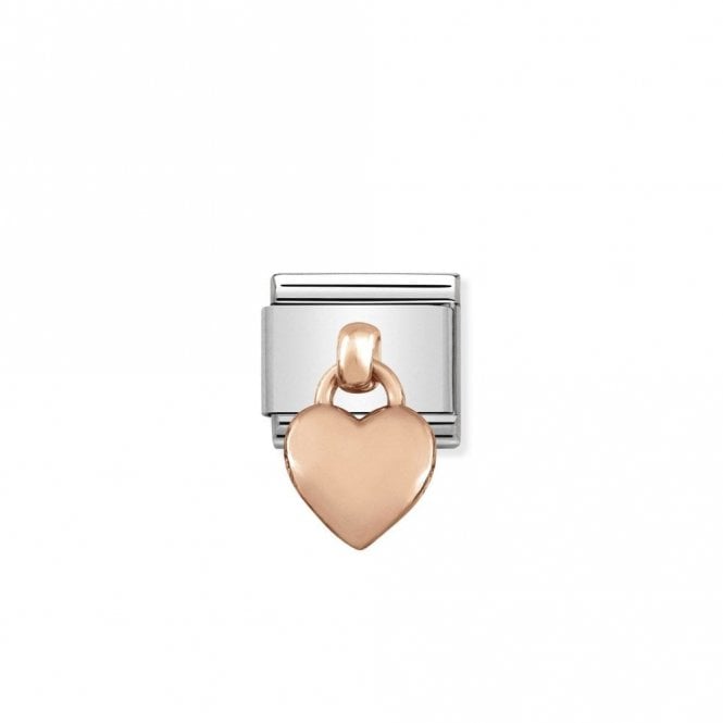 Classic Rose Gold Heart Love & Hearts Charms