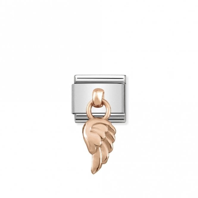 Classic Rose Gold Angel Wing Fairytale & Fantasy Charms
